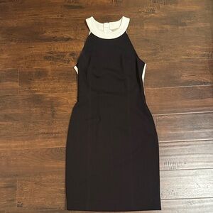 Banana Republic Black Dress with White Accents